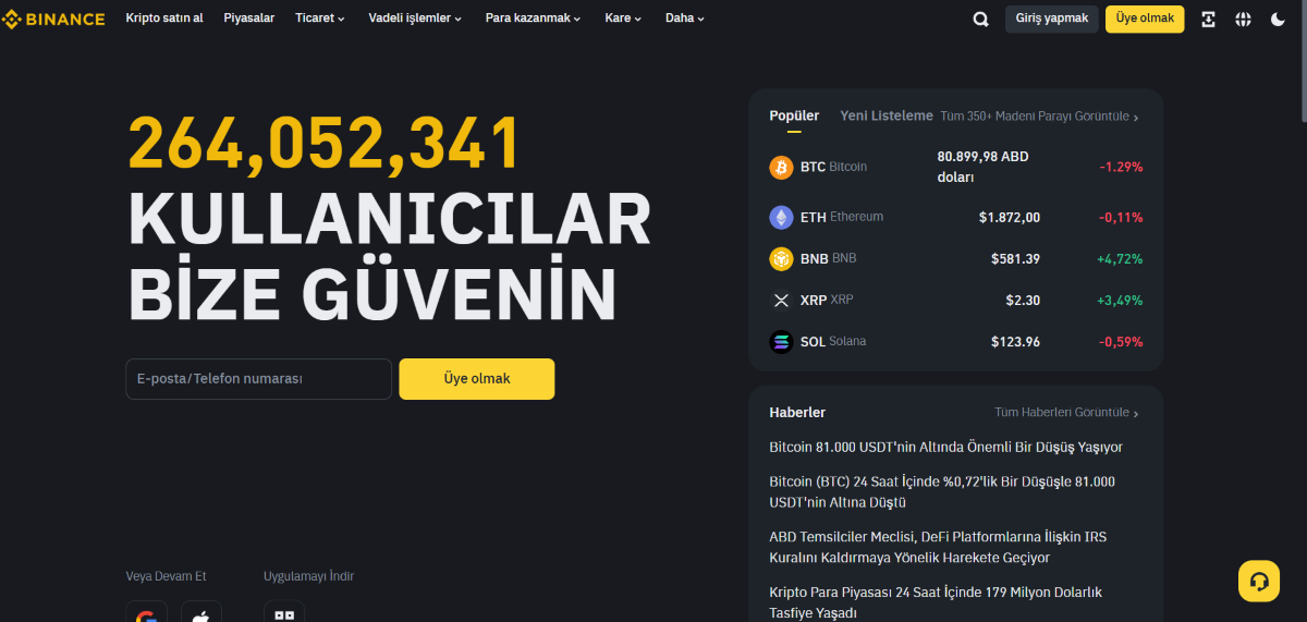 binance ile kredi kartı ile kripto almak