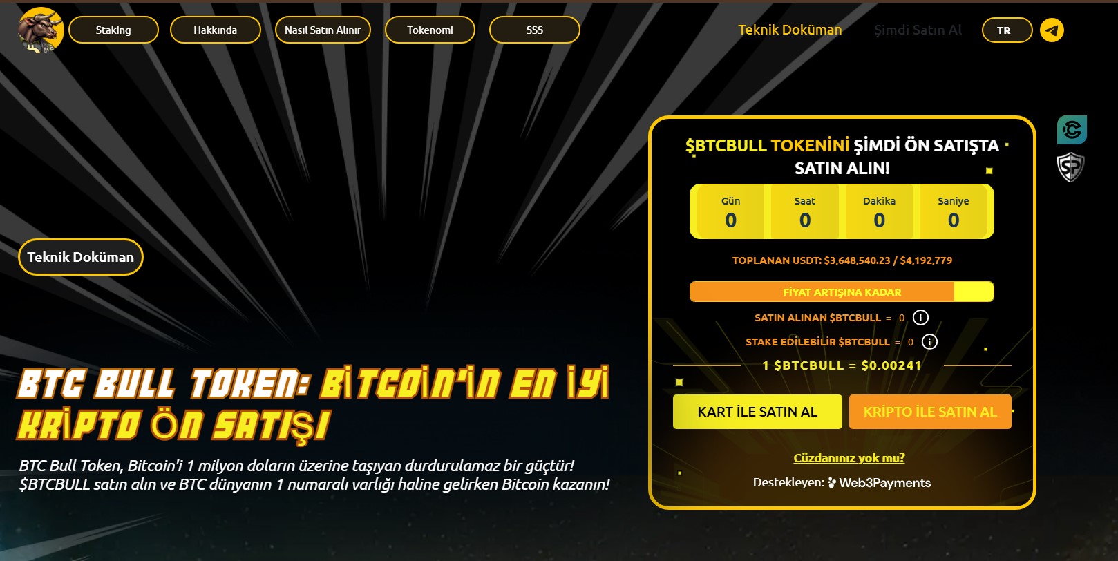 YÜkselecek Cün Projeleri Arasında Öne Çıkan Proje; BTC Bull