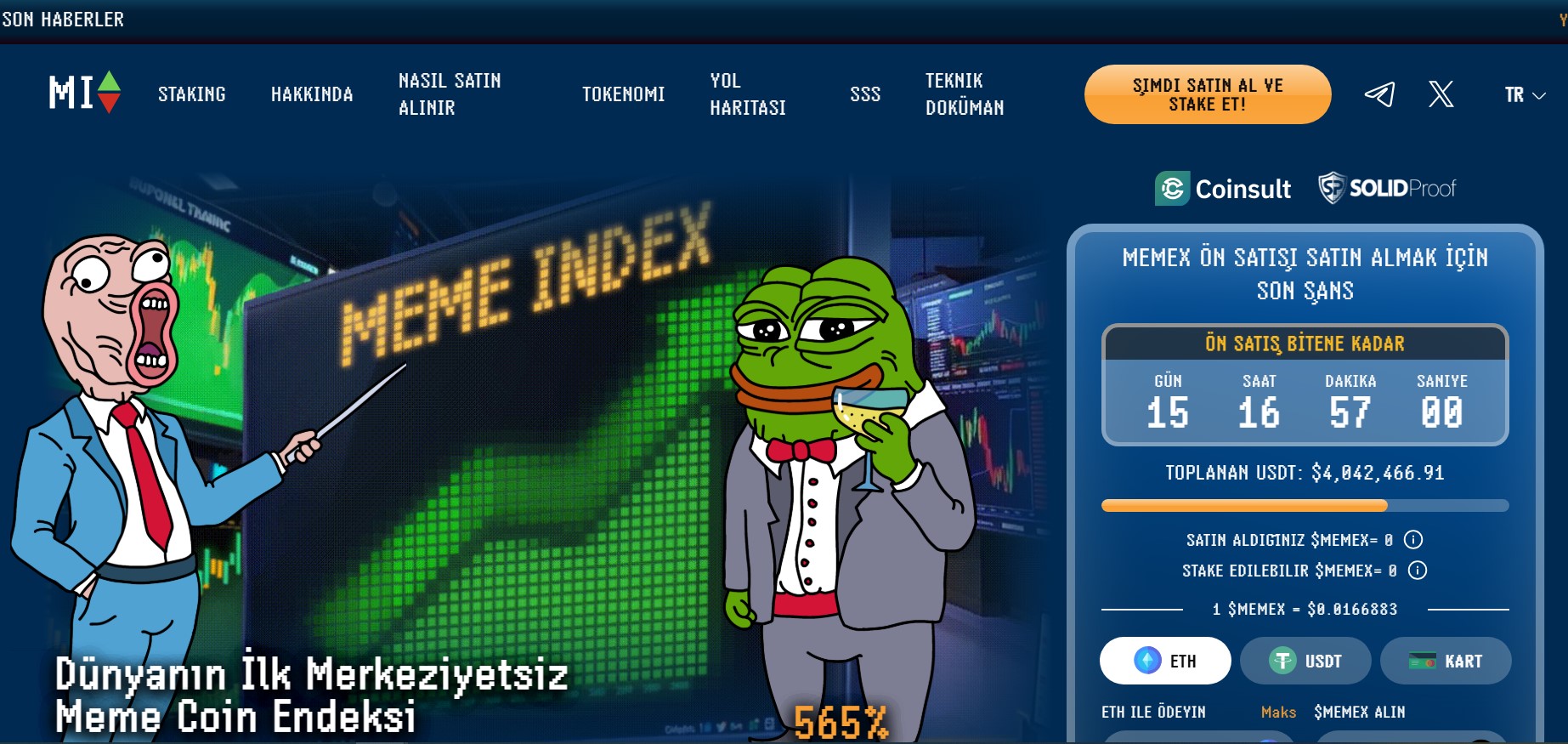Meme Index projesine ait detaylar
