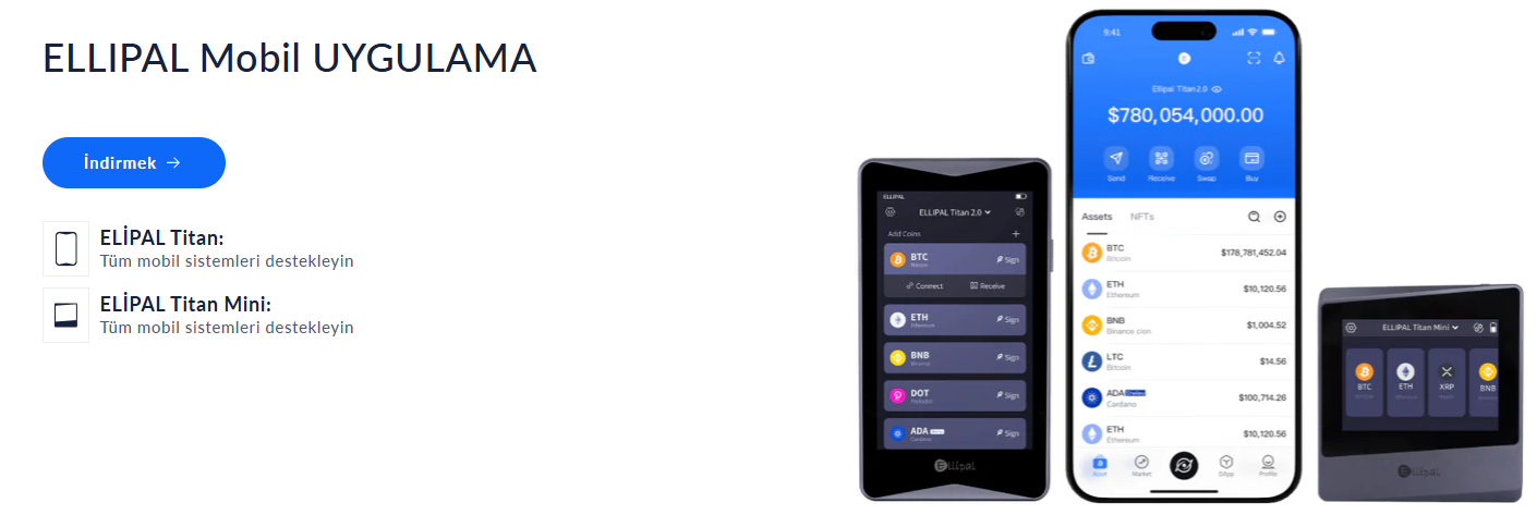 ELLIPAL mobil uygulama