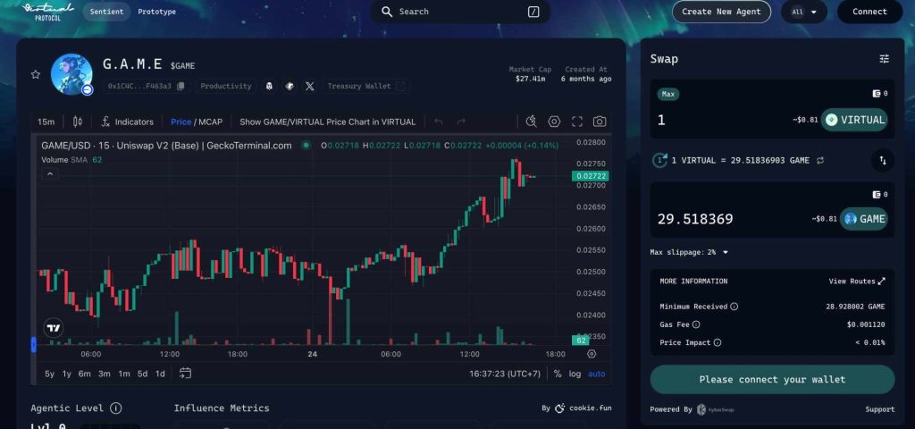 en iyi AI agent coinleri. GAME by Virtuals