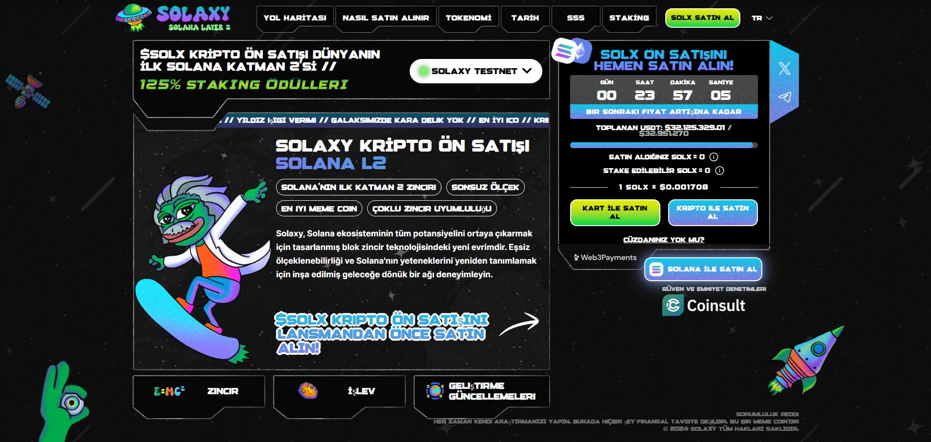 Solaxy Lansman Tarihi