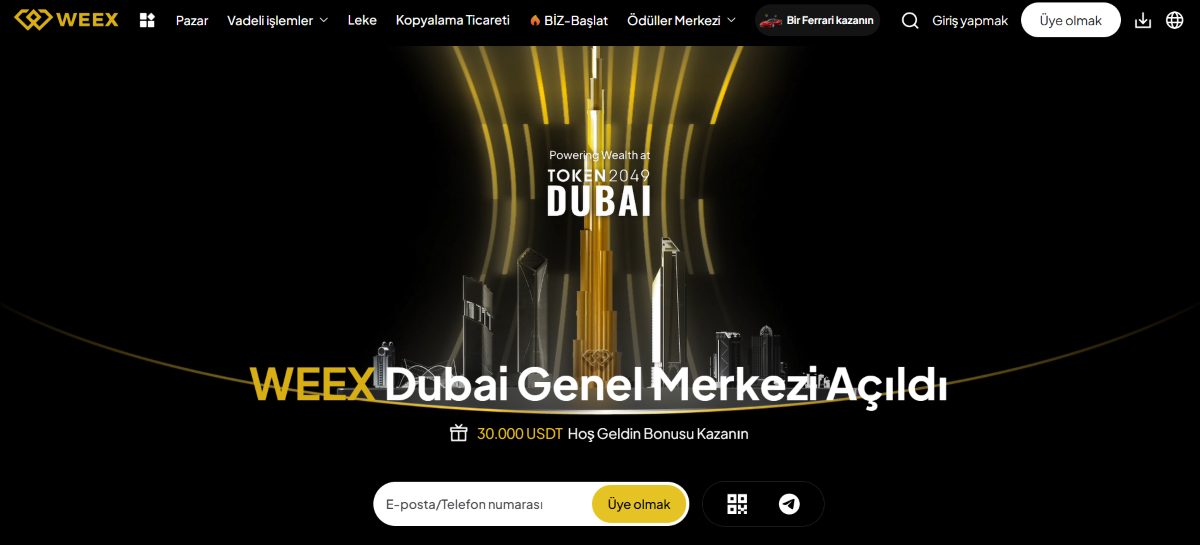 weex - kripto bonus veren siteler