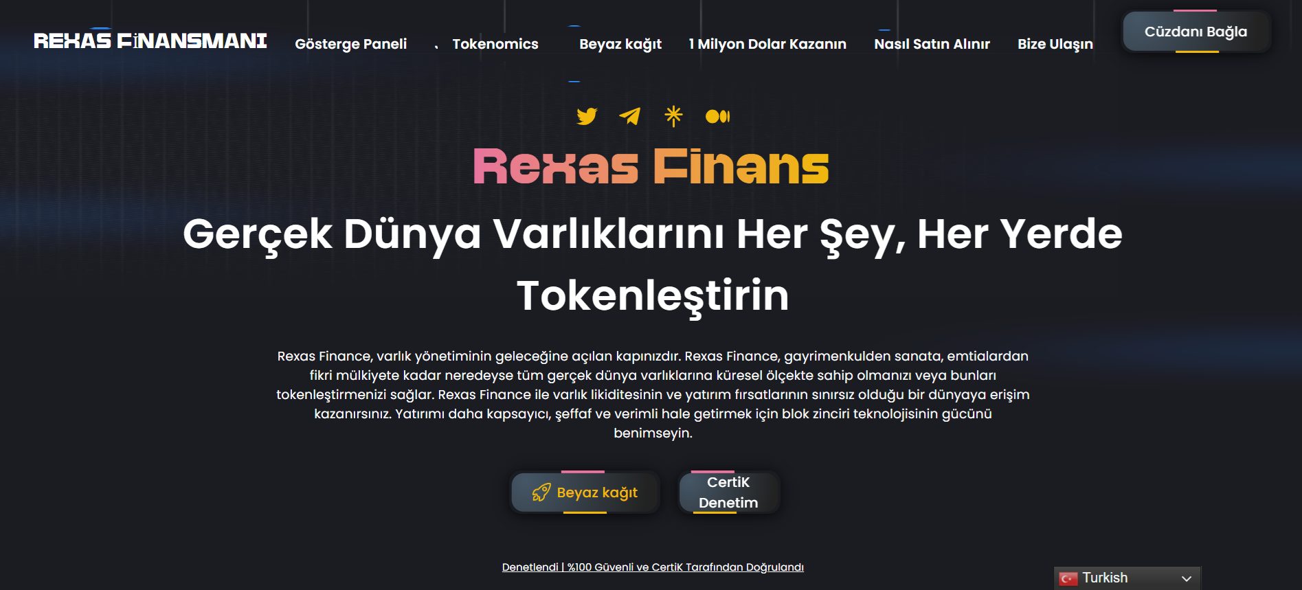 Rexas Finance Lansman Tarihi 