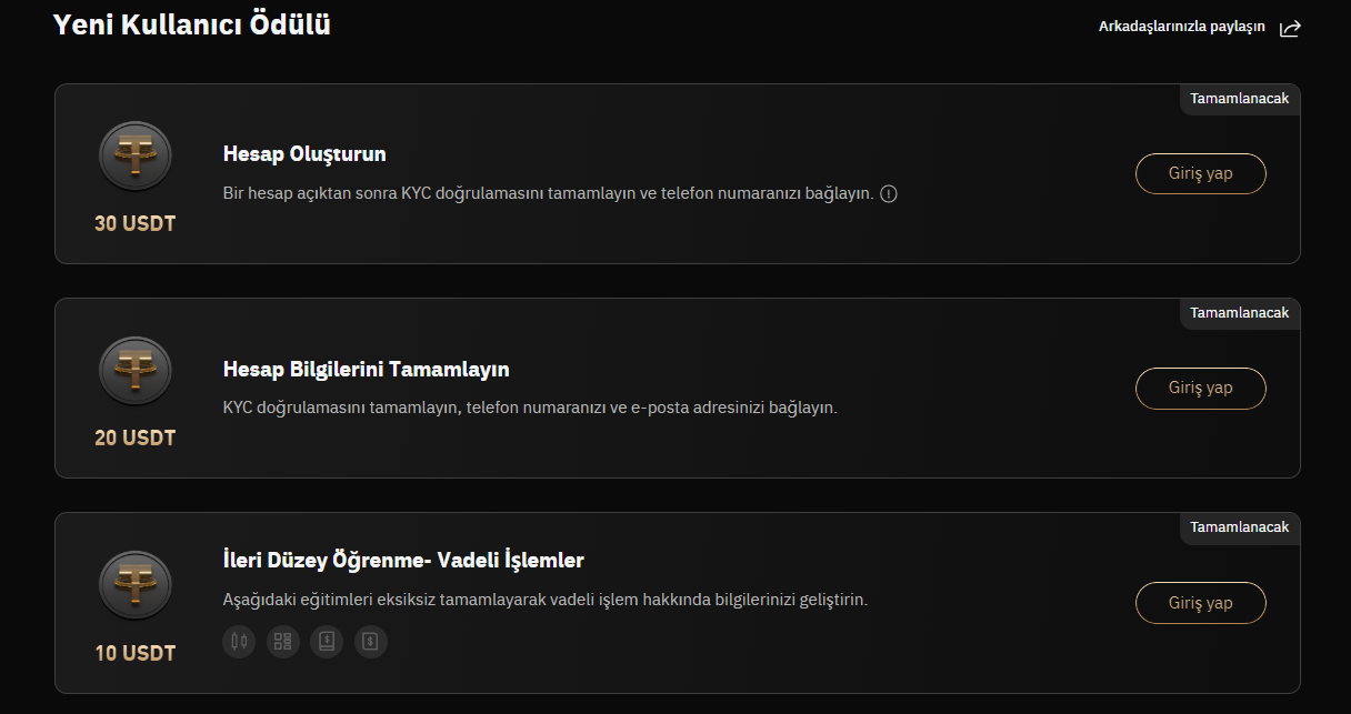 kripto bonus kodları
