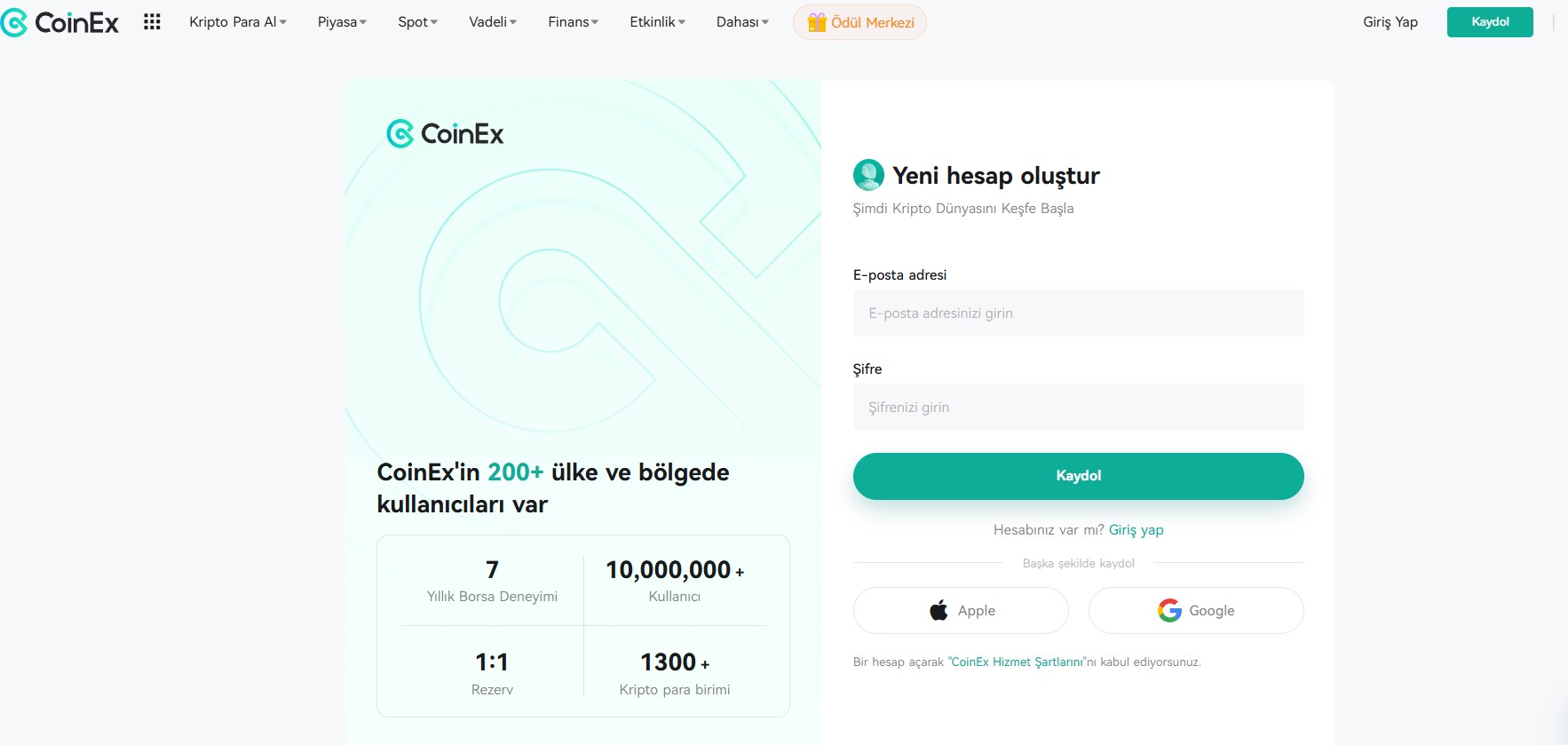 coinex - en güvenilir kripto borsaları
