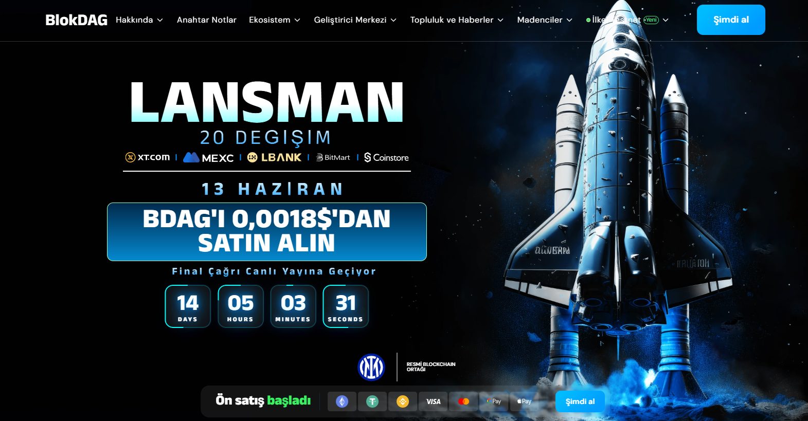 BlockDAG lansman tarihi
