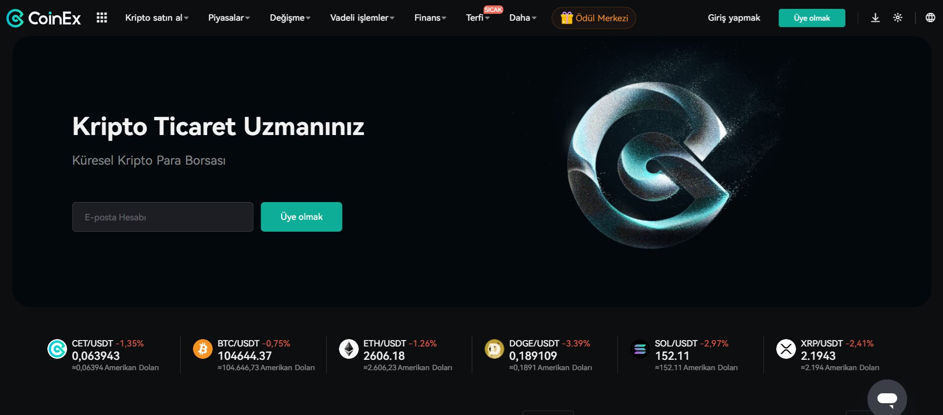 Gizli para transferi işlemlerinde öne çıkan CoinEx platformu incelemesi