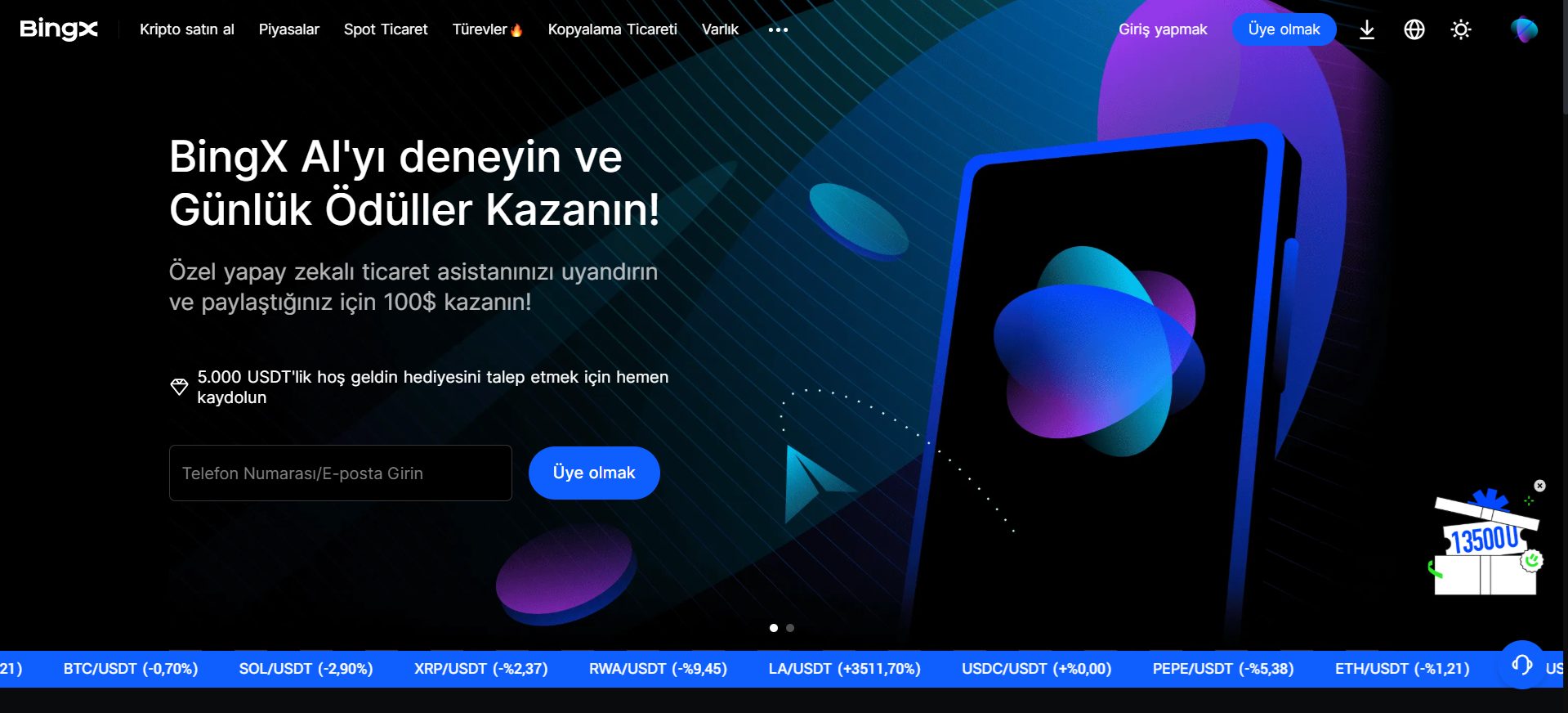 en iyi kripto borsaları arasında yer alan Bingx İncelemesi