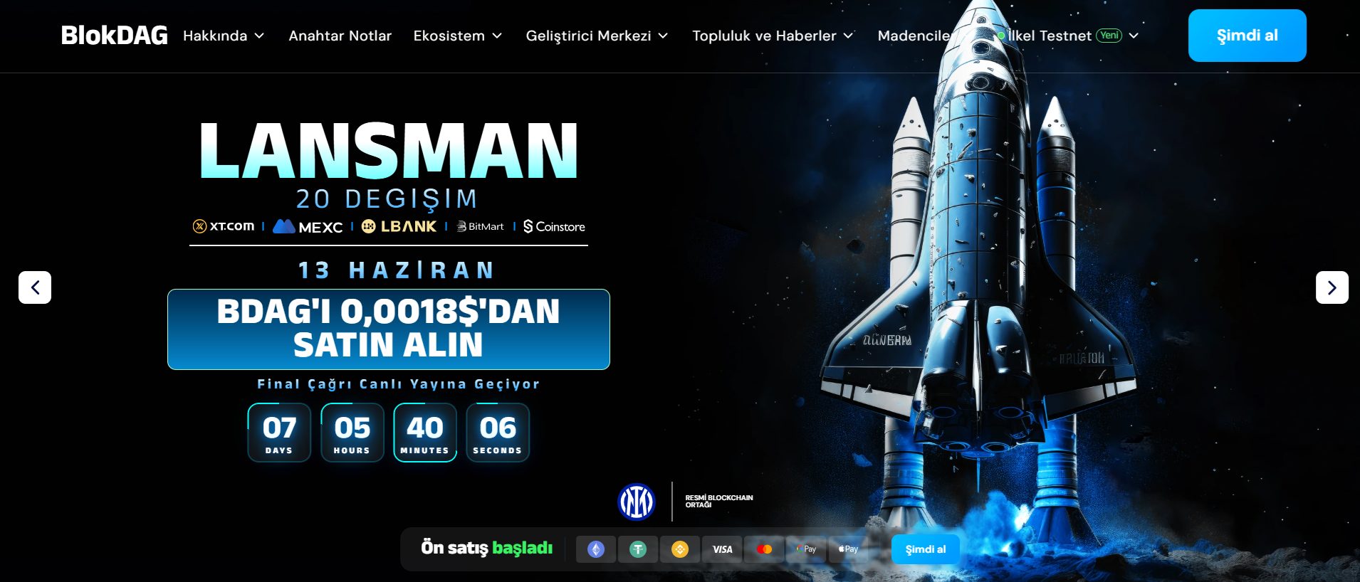 BlockDAG ön satışı