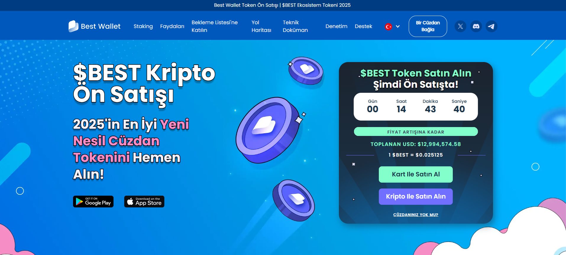 En iyi ICO projesi olma yolunda ilerleyen Best Wallet Token detaylı analizi