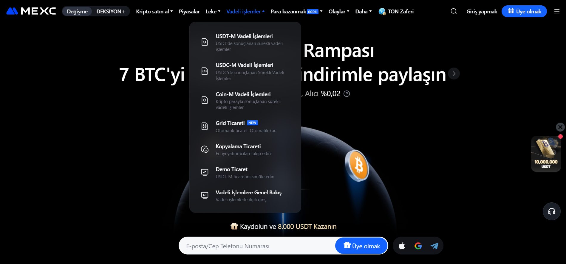Ethereum vadeli işlemleri