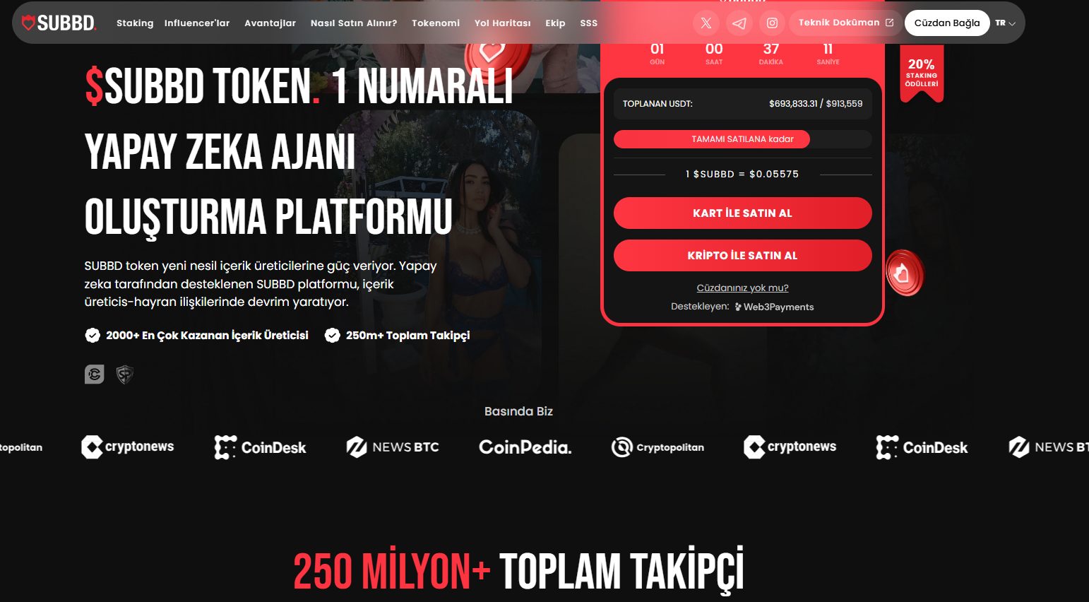 2025 yılında Bitlo yeni listelenecek coinler içerisinde yer alması beklenen SUBBD analizi