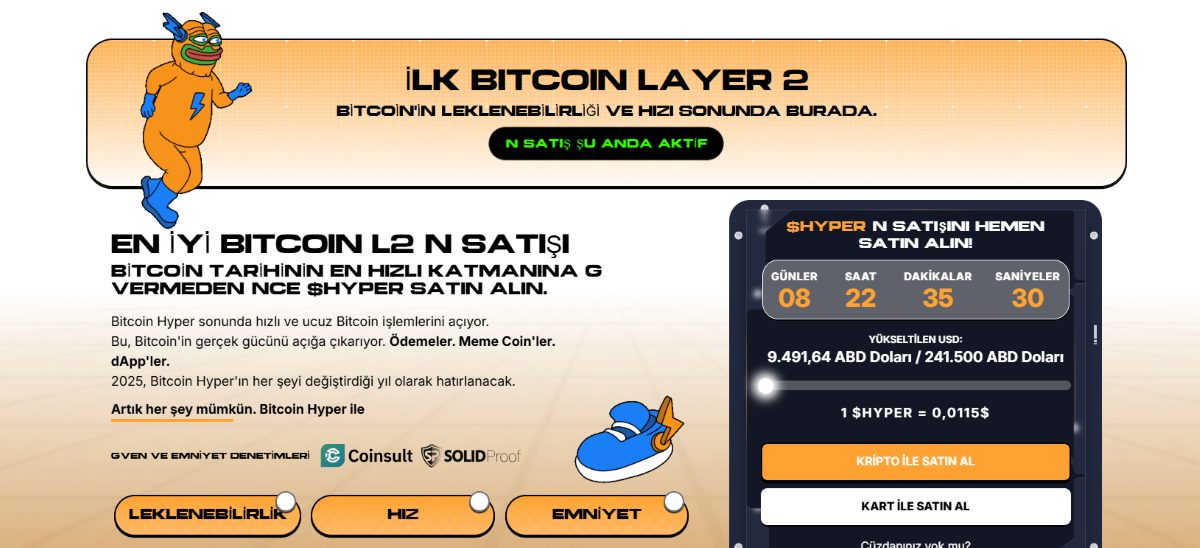 Bitcoin Hyper: Yeni çıkan coinler arasında öne çıkan alternatif