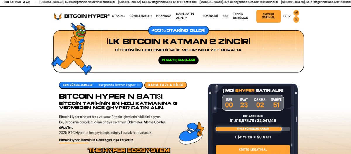 Yükselecek coinler - Bitcoin Hyper