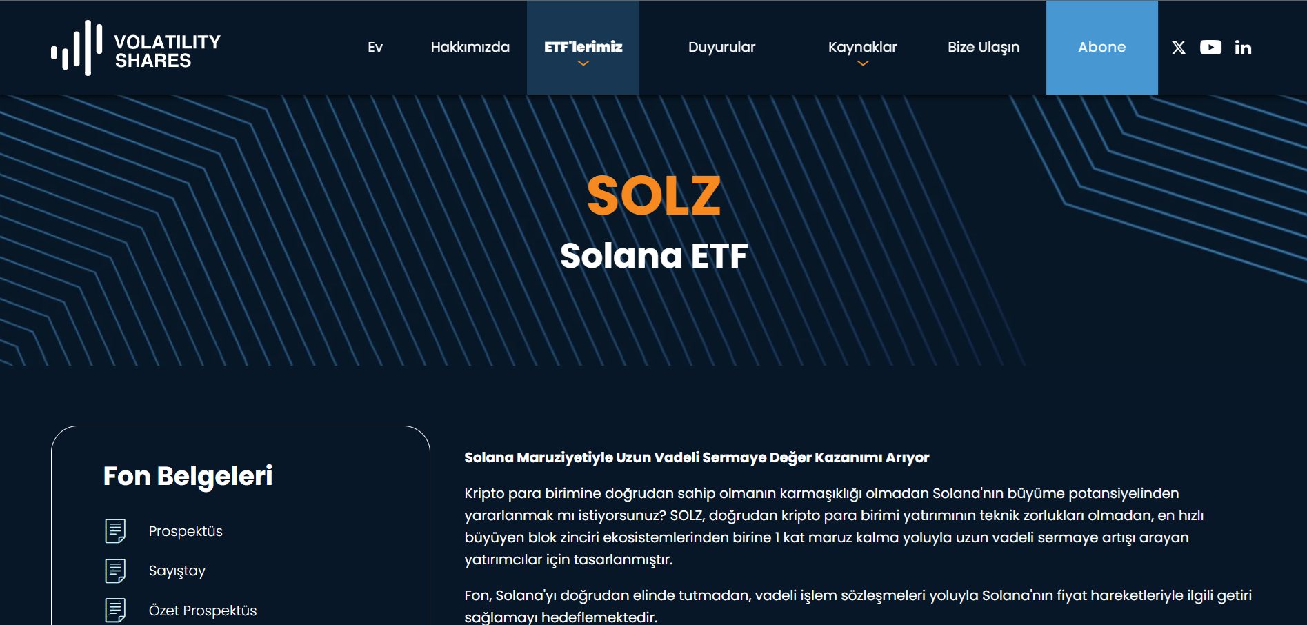 Solana Vadeli ETF’leri