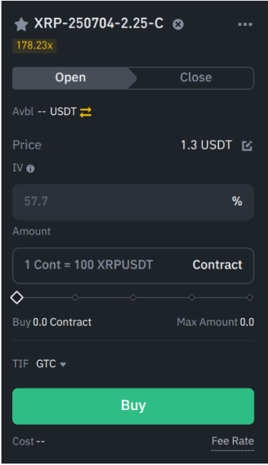 XRP opsiyon trading borsaları