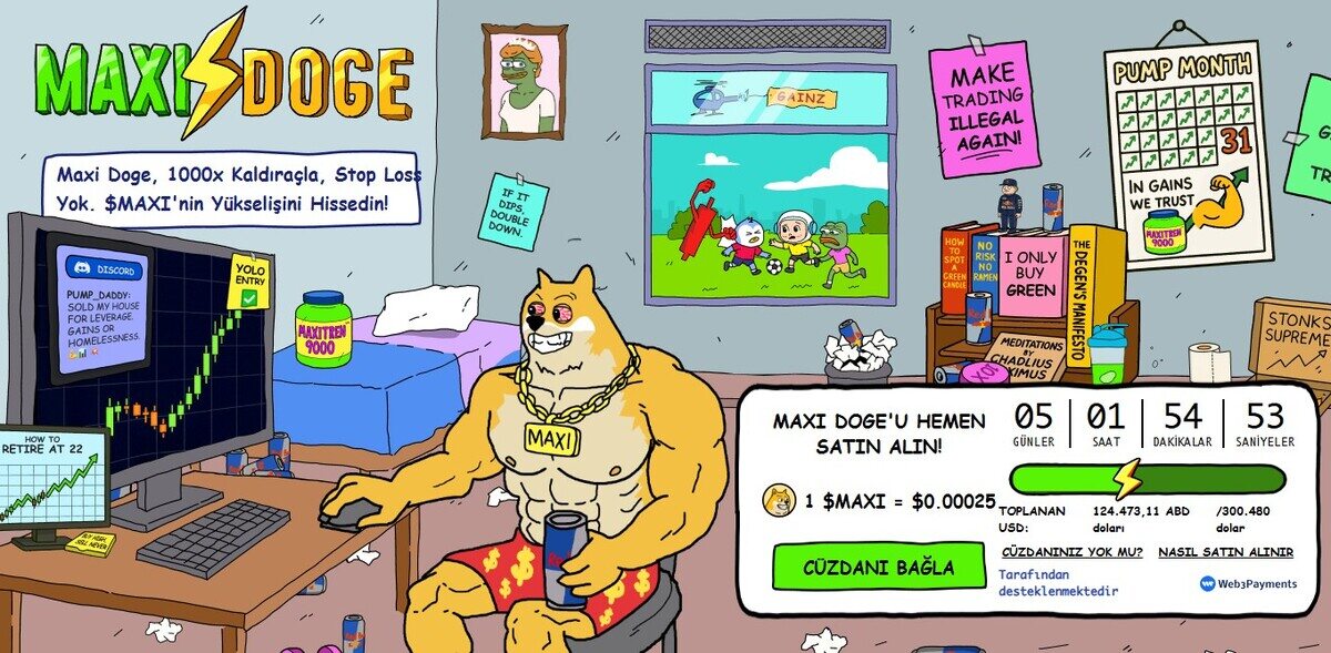 Maxi Doge – Sabit Arzlı Yeni Köpek Temalı Meme Coin