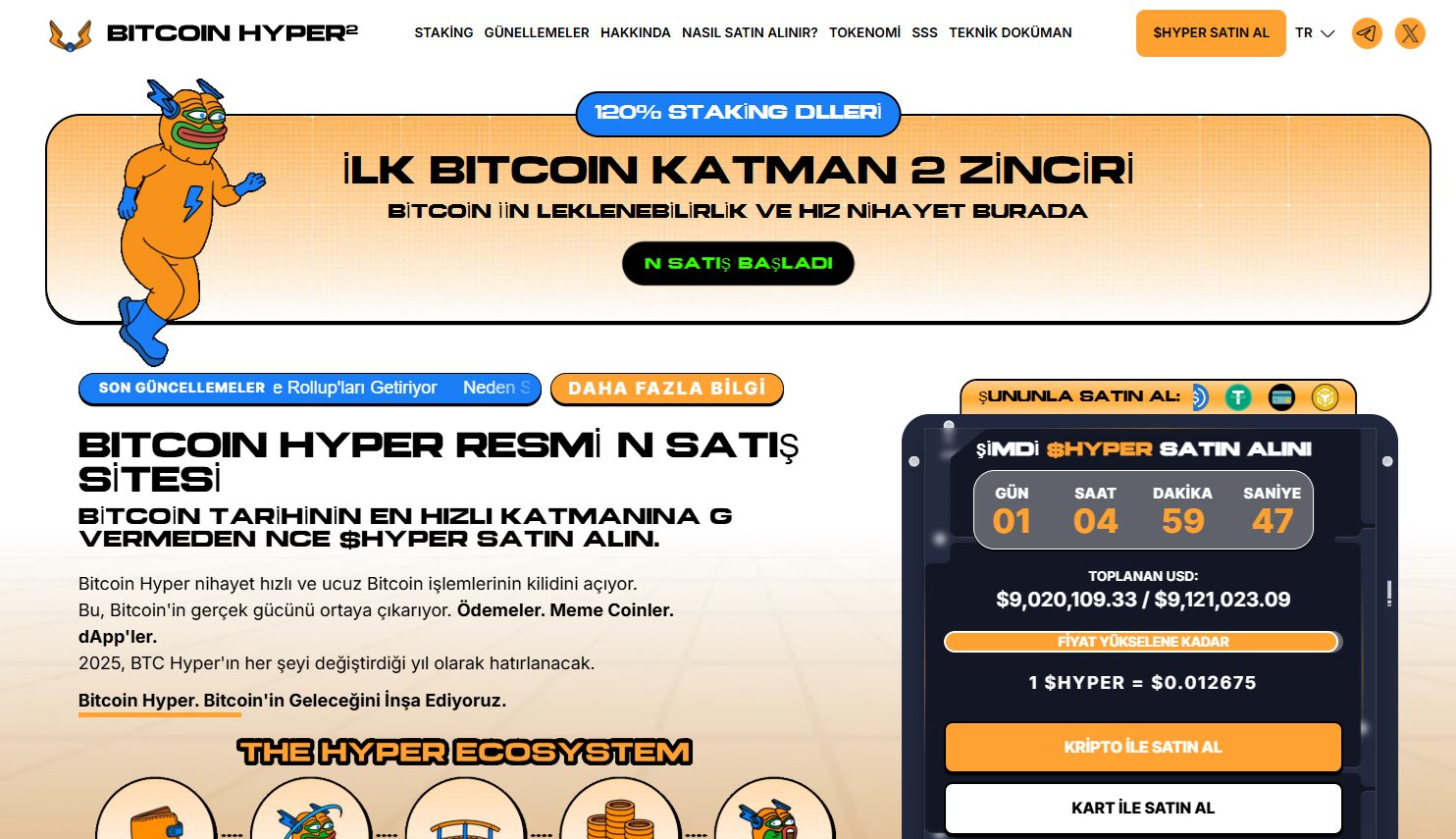 Bitcoin Hyper ön satışı