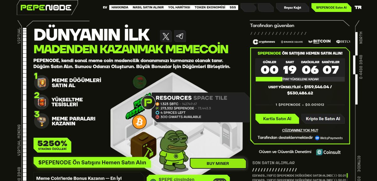 ICO coin listesi - PepeNode