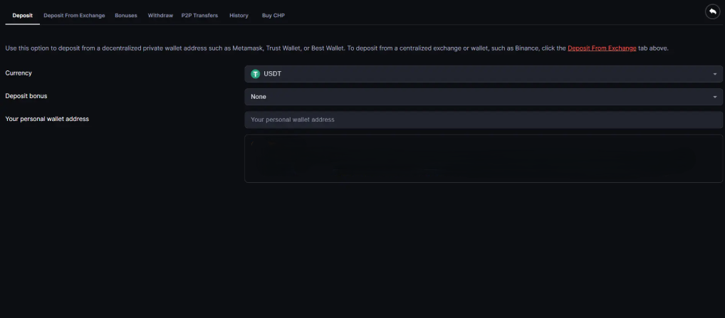 Adım 2: Para Yatırma