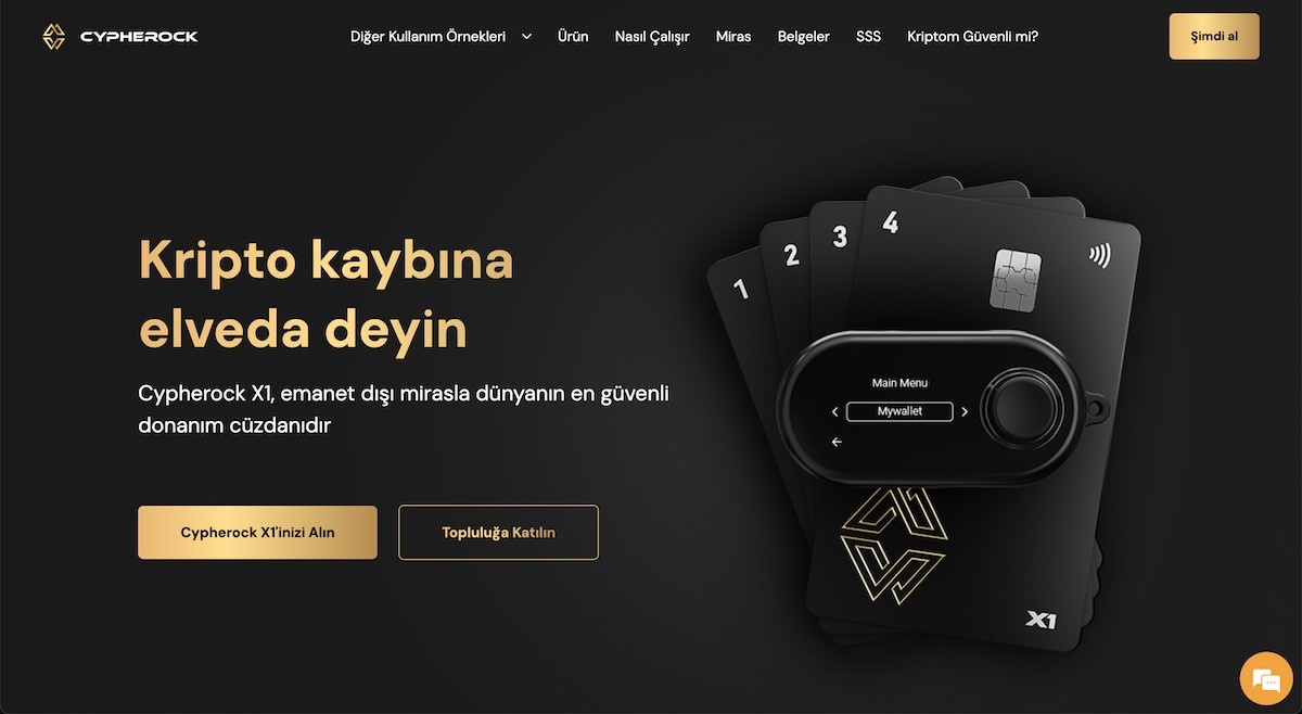 En iyi kripto para cüzdanı - Cypherock X1
