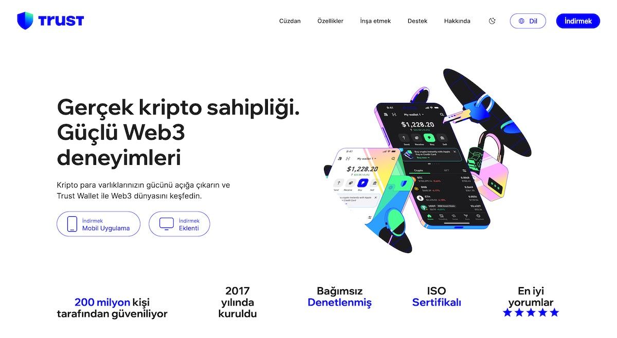 En iyi kripto para cüzdanı - Trust Wallet