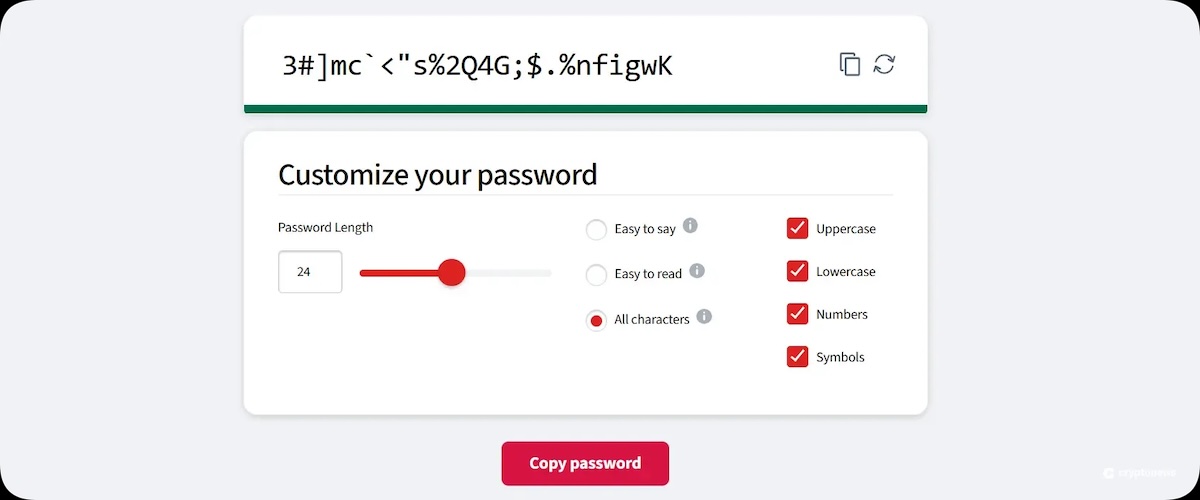 Güçlü şifre oluşturma