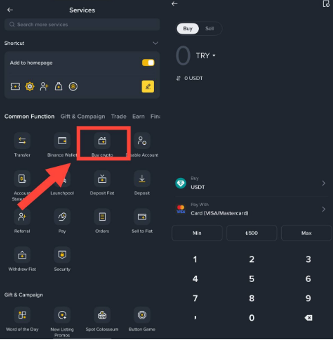 binance kredi kartı ile para yatırma