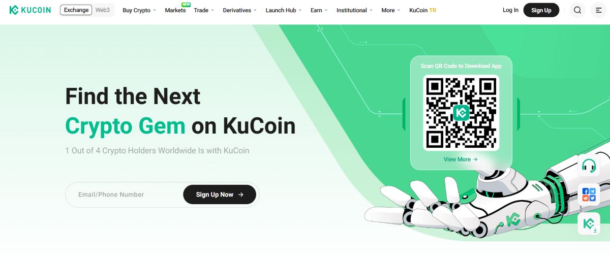 kaldıraçlı işlem yapan kripto borsaları - KuCoin