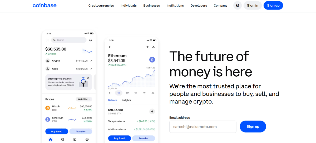 Kaldıraçlı Kripto Borsaları - Coinbase