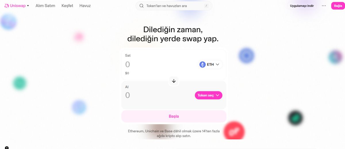 DeFi coin listesi - Unıswap