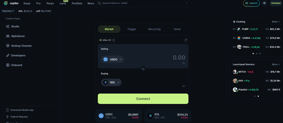 DeFi coin listesi - Jüpiter