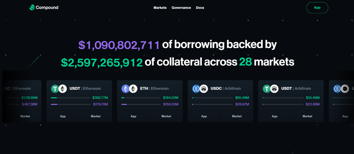 DeFi coin listesi - Compound