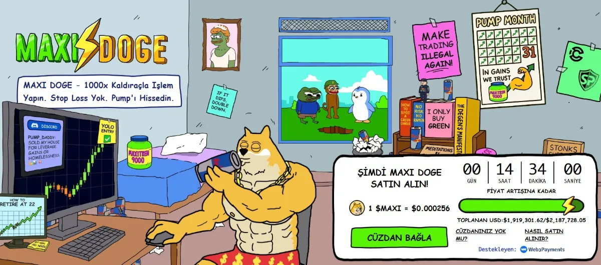 yeni çıkan meme coinlerden biri olarak Blockdag'a alternatif Maxi Doge