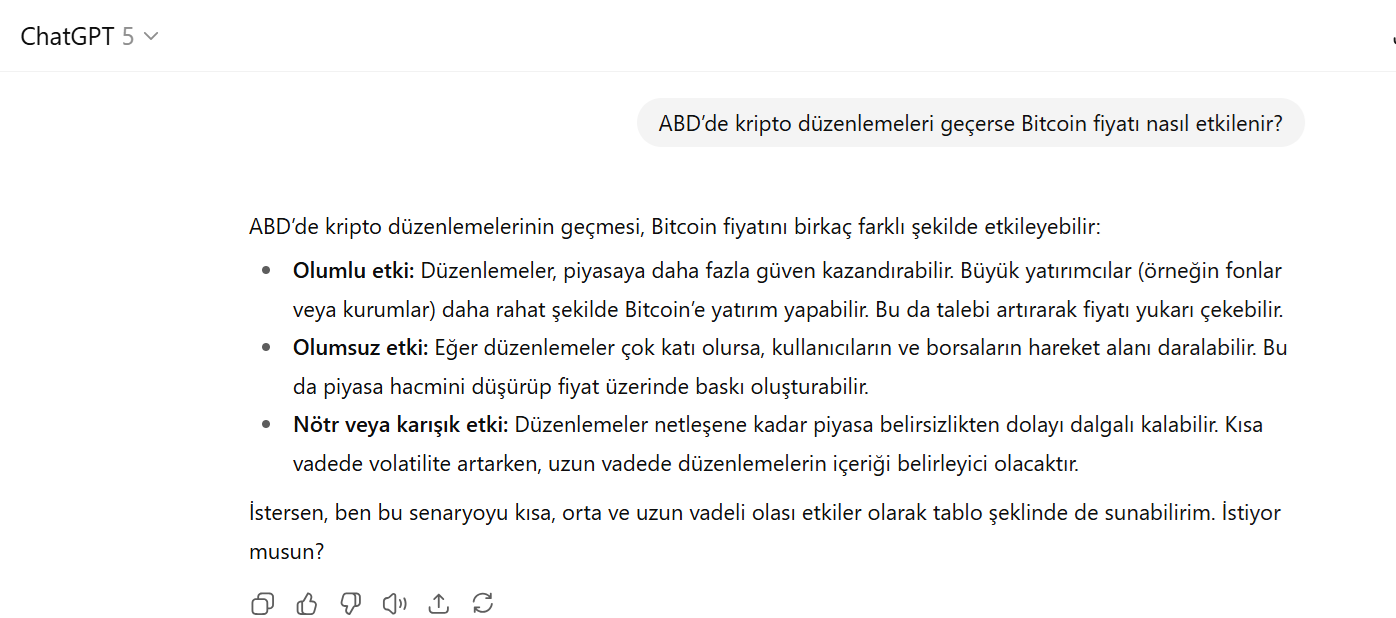 ChatGPT Kripto Fiyatlarını Tahmin Edebilir mi