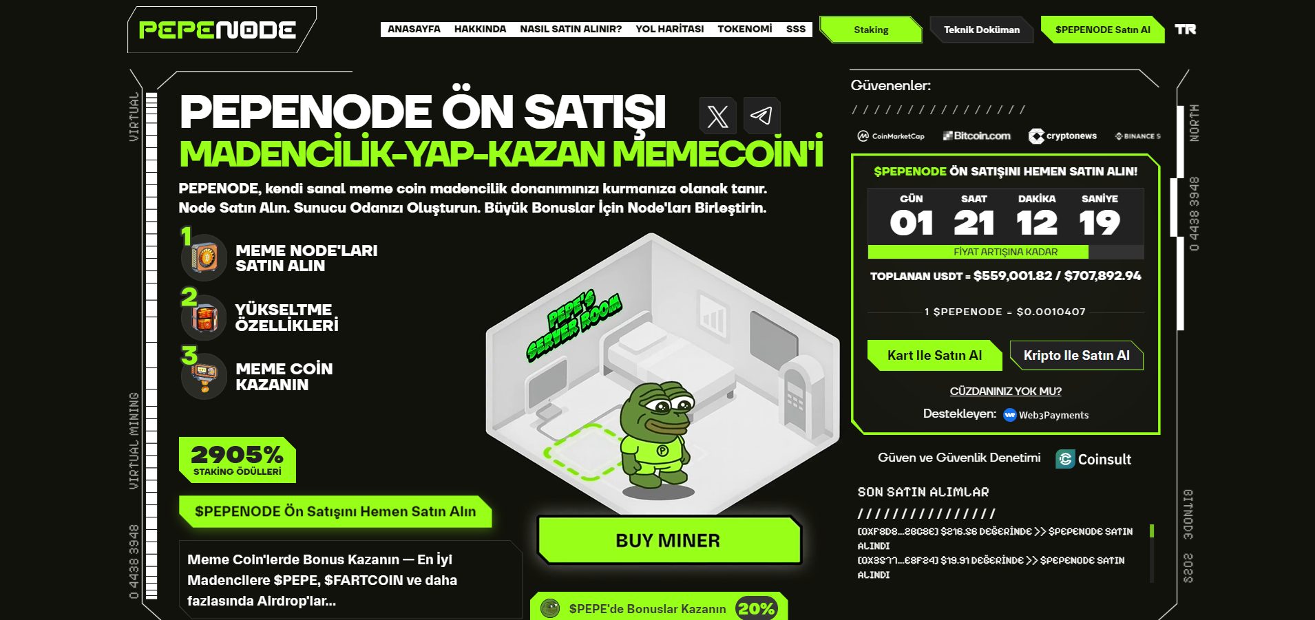 en iyi ön satış coinleri