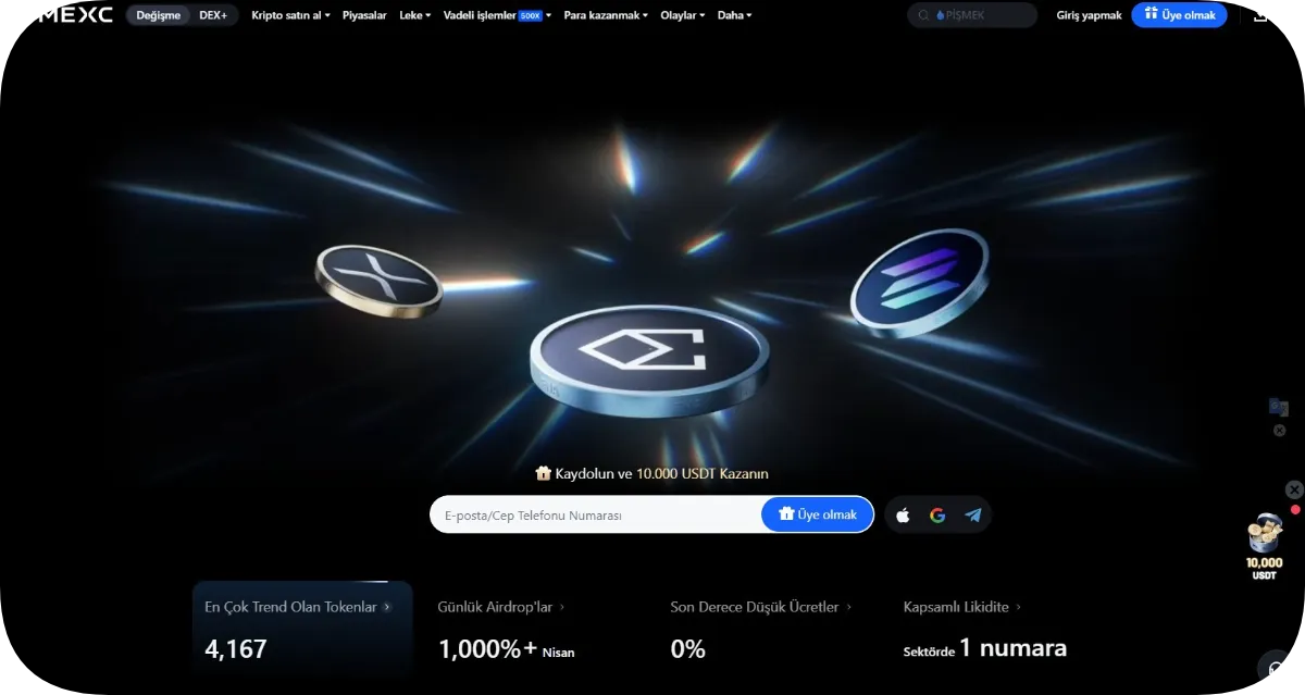 MEXC – Küresel Likidite ve Güvenlik Odaklı Kripto Platformu