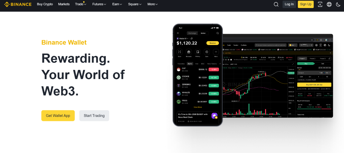 En İyi Kripto Cüzdan Uygulamaları - Binance Wallet