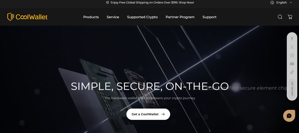 Sıcak cüzdan uygulamaları - CoolWallet