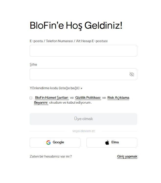 BloFin kullanımı hakkında bilgiler