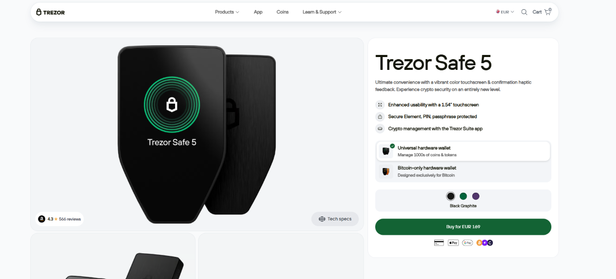 en iyi merkeziyetsiz kripto cüzdanları - trezor