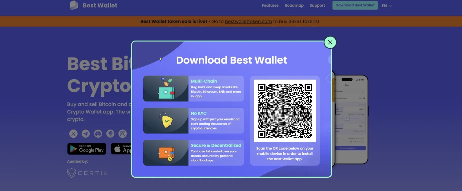 kimlik doğrulama istemeyen kripto cüzdanları. Best Wallet’ı İndirin