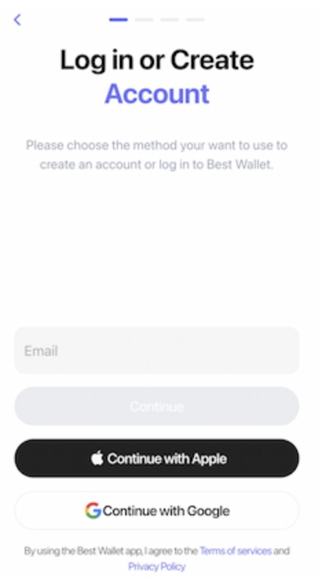 Best Wallet Hesabınızı Kurun