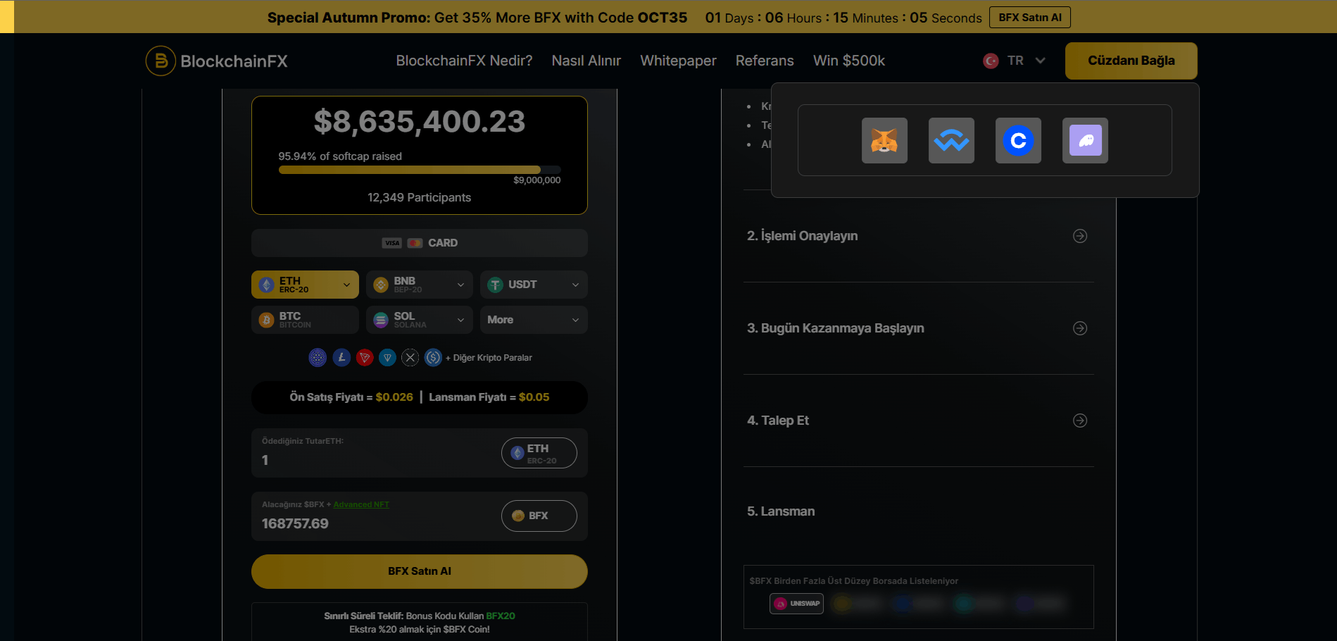 en iyi ön satış coinleri