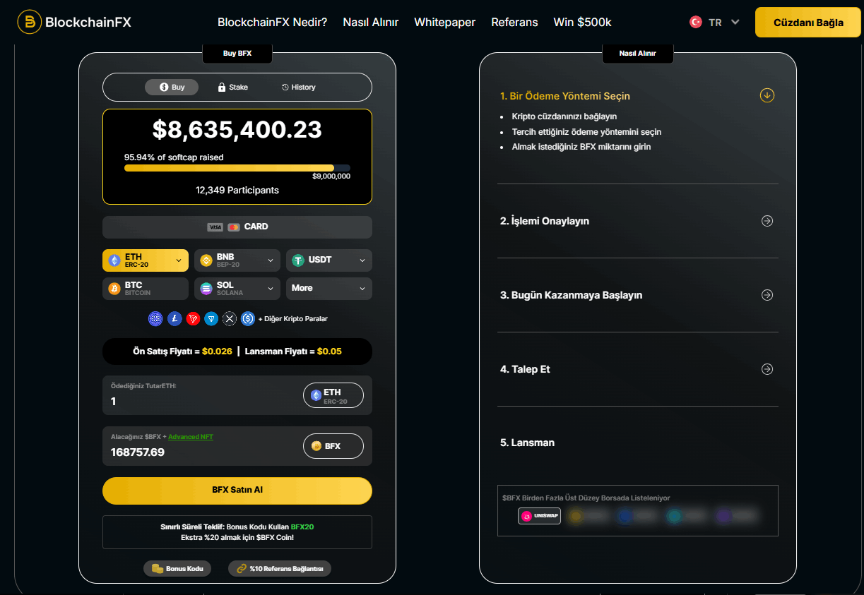 BlockchainFX nasıl alınır