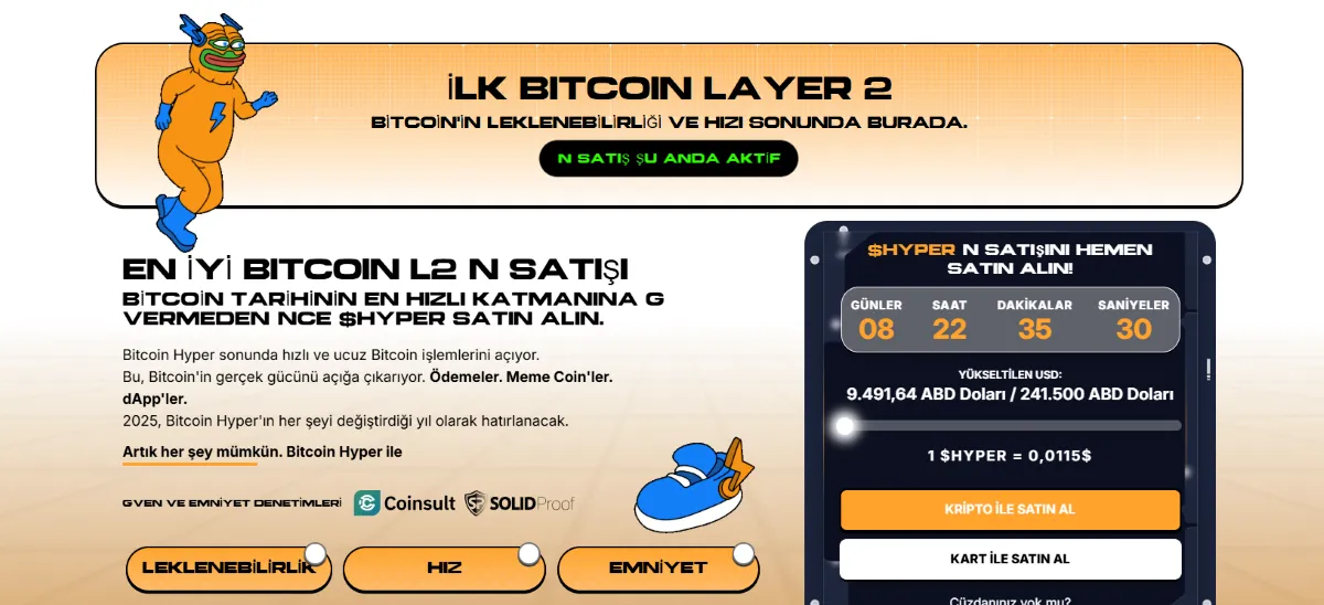 Bitcoin Hyper - Solana ağındaki coinler