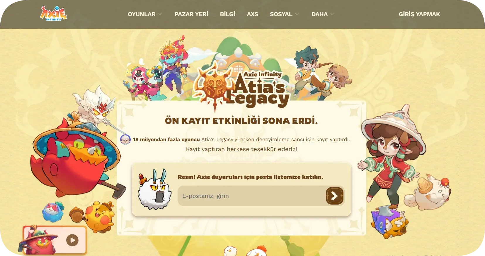 Axie Infinity – Topluluk Katılımı ve Referanslarla Çeşitli Ödüller