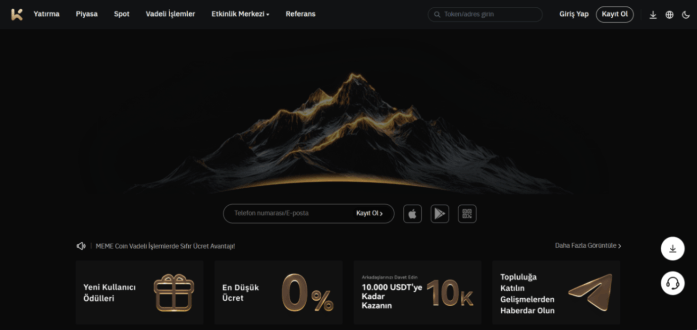 en az komisyon alan kripto borsası