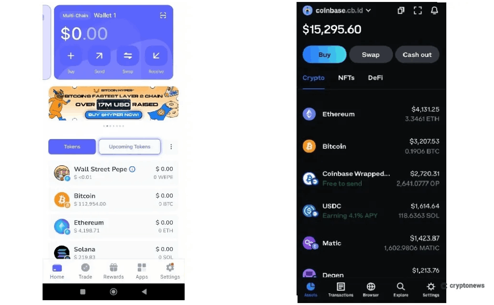 Best Wallet ve Coinbase Wallet Karşılaştırması